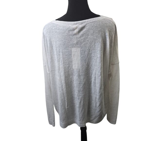 Eileen Fisher Organic Linen Bateau Neck Tunic Coastal Sustainable Beachy XLP - Picture 3 of 15